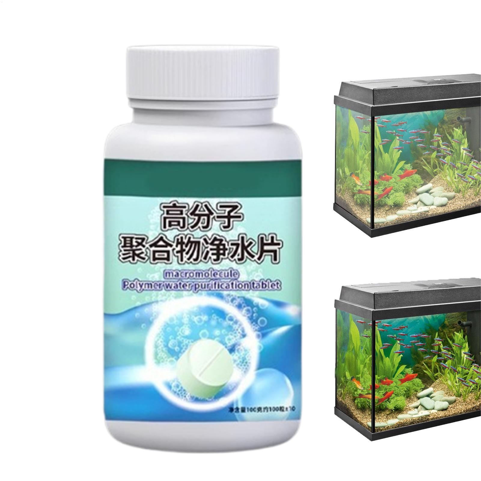 Aquarium Liquid Carbon - Fischfutter-Algenentferner, Aquarien-Wasserreiniger-Tabletten, Wasserreinigungsmittel für Brunnen, Betta,