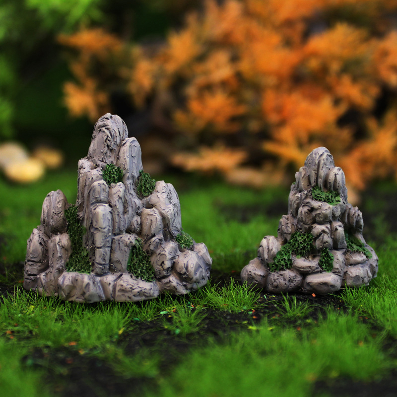Aquarium Moss - Mini Berg Miniatur gefälschten Stein künstlichen