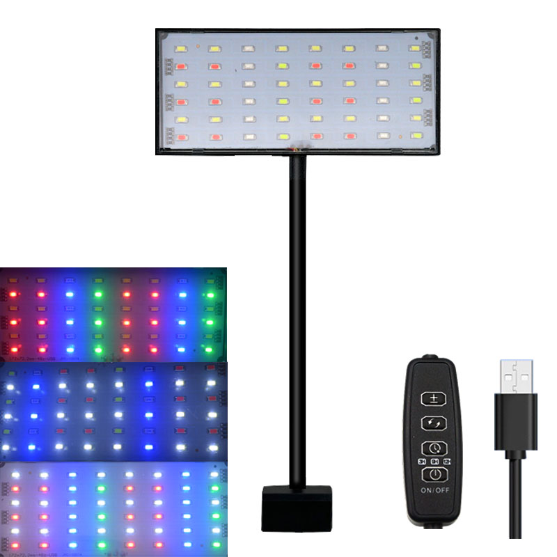 Aquarium Plant Light - Aquarium Fischbecken Vollspektrum LED-Beleuchtung mit Zyklus-Timer,