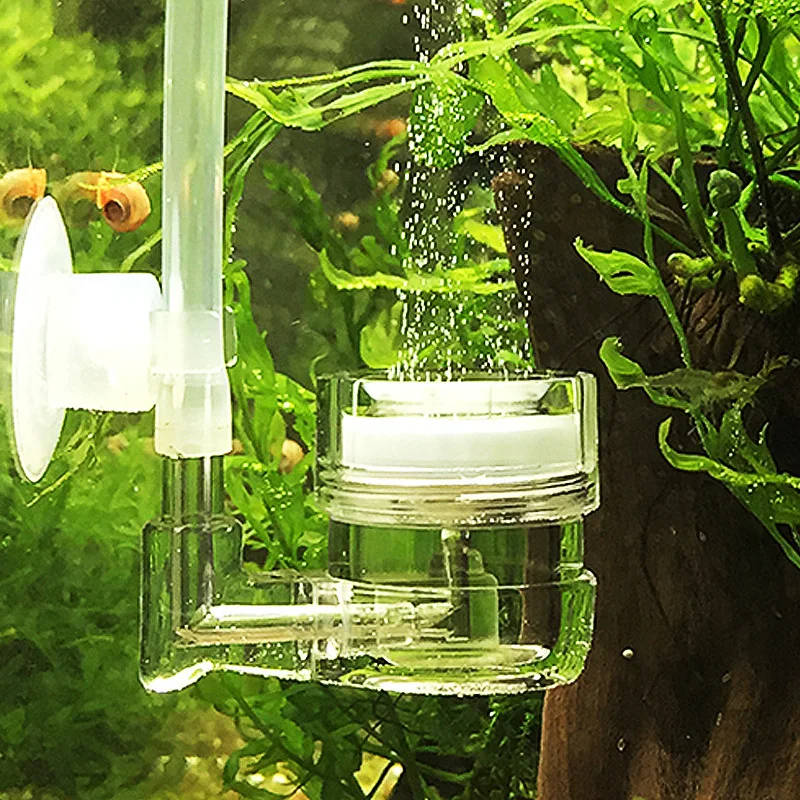 Live Plant Aquarium - Aquarium 4-in-1 CO2-Diffusor, Glastank, Blasenreaktor, Magnetregler,