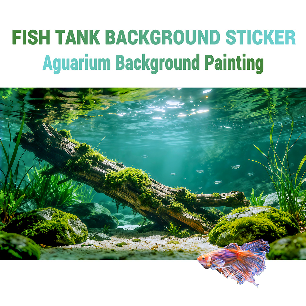 Aquarium Driftwood - Treibholz am Flussufer, Aquarium-Aufkleber, Landschaftsdekoration, Fischbecken-Landschaftsgestaltungs-Ornamente
