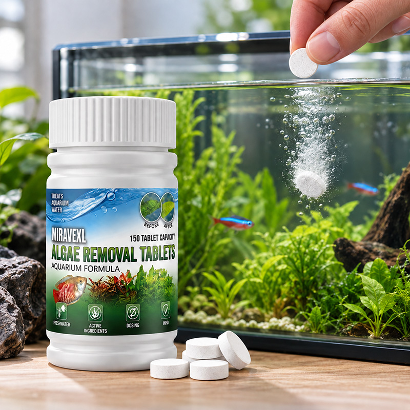 Planted Aquarium Cleaning - MIRAVEXL 150 Tabletten Algenentferner für Aquarien,