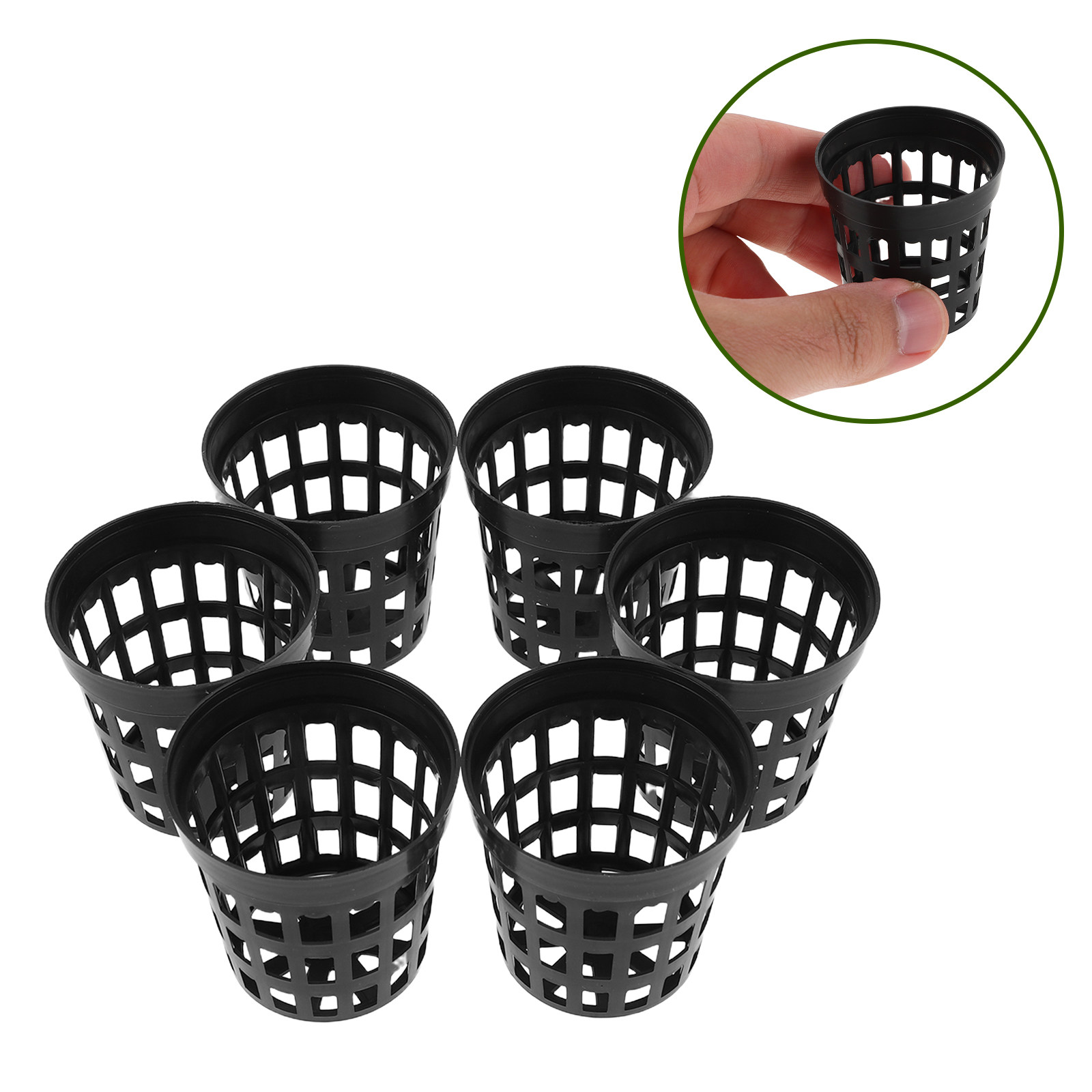 Aquarium Plant Holder - 40 Stück Aquarium-Pflanzenhalter, Kunststoff-Netzkorb für Hydrokultur,