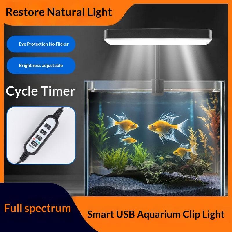 Aquarium Plant Light - Vollspektrum LED-Aquariumbeleuchtung 360 Grad Einstellbar mit