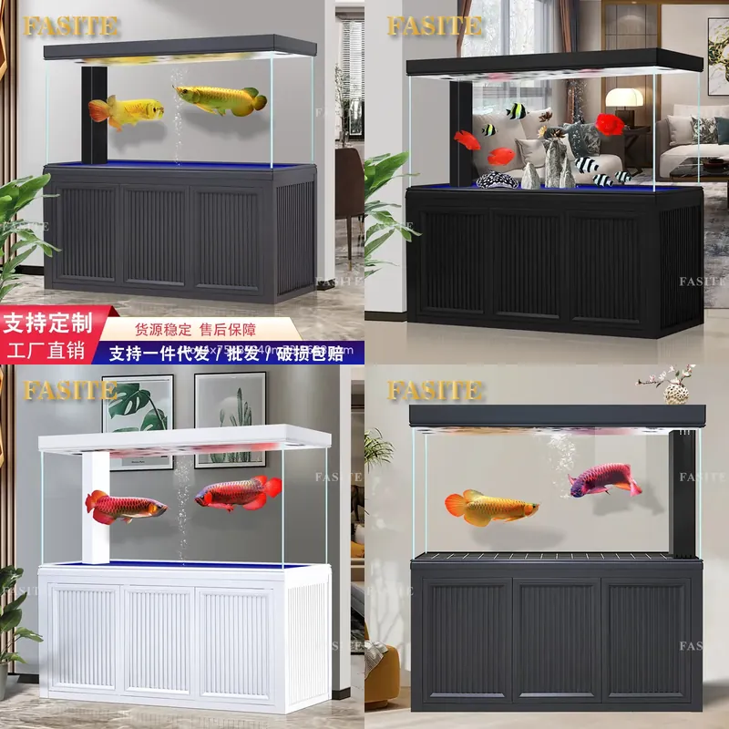 Aquarium Planted Tank Filter - Für Ultra-Weißglas-Arowana-Aquarien, Bodenfilter, wartungsfreies Aquarium, Wasserpflanzentank,