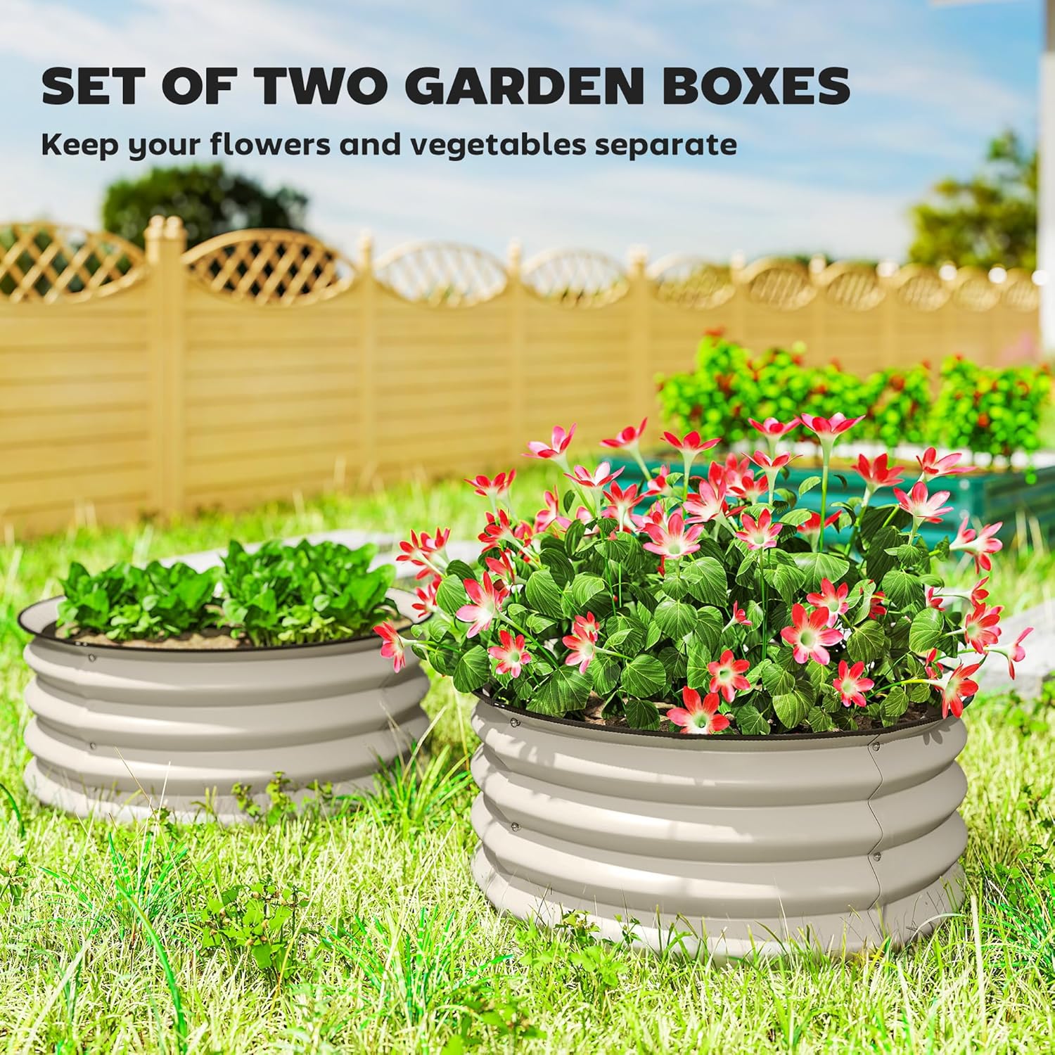 Verzinktes Hochbeet-Set, 2 Stü – Planted Tank Bewertung und Preis