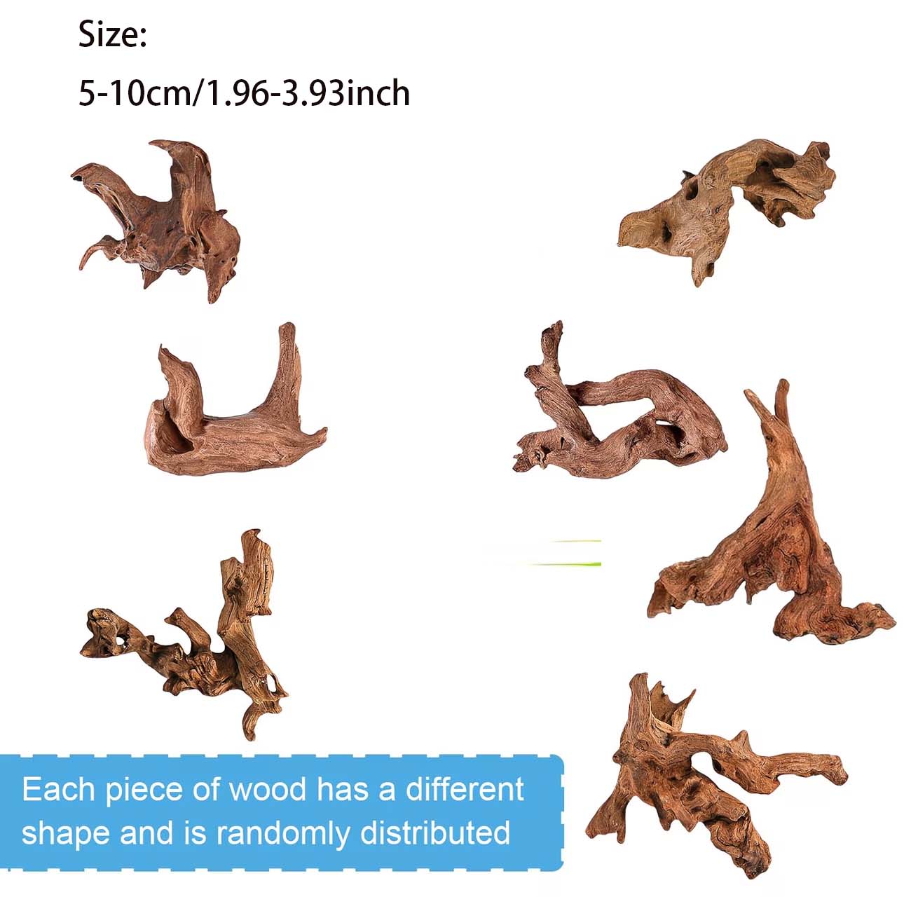 5-10CM Natürliches Sinkbares T – Aquarium Driftwood Bewertung und Preis