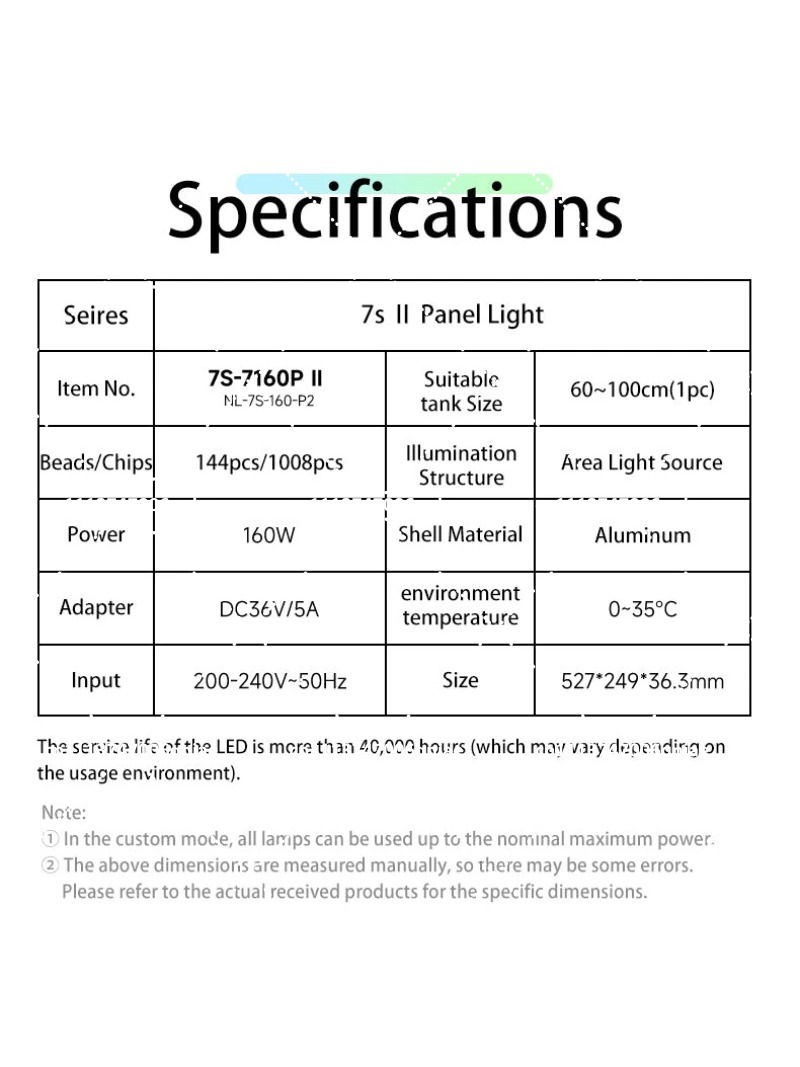 Aquarium LED-Beleuchtung 160W  – Planted Tank Bewertung und Preis